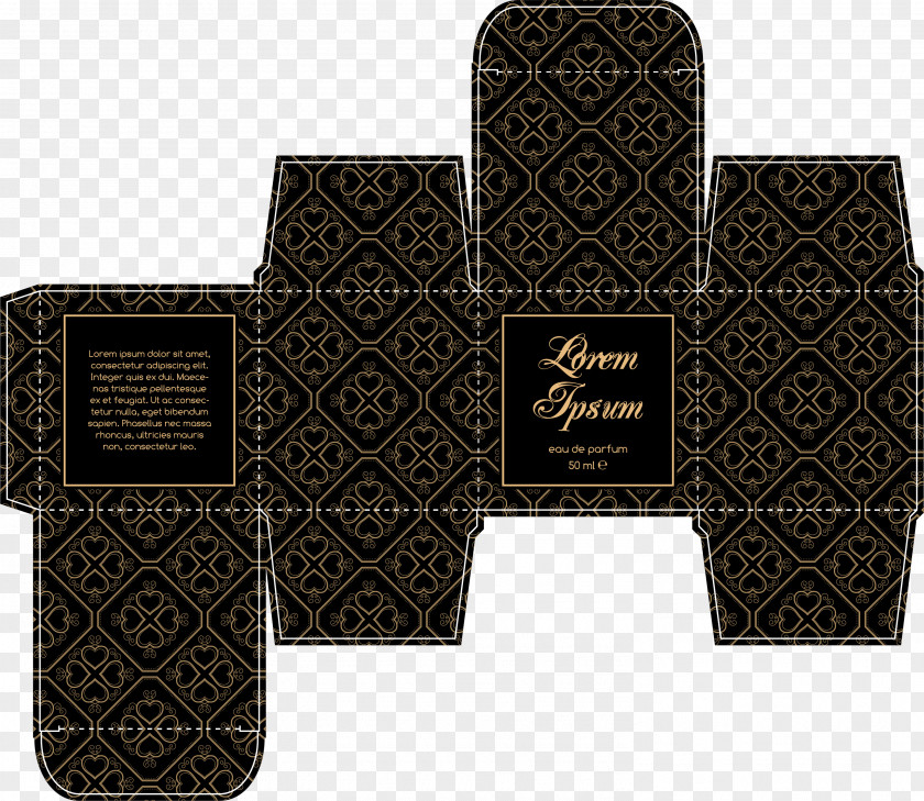 Black Box To Expand The Map Perfume Template PNG