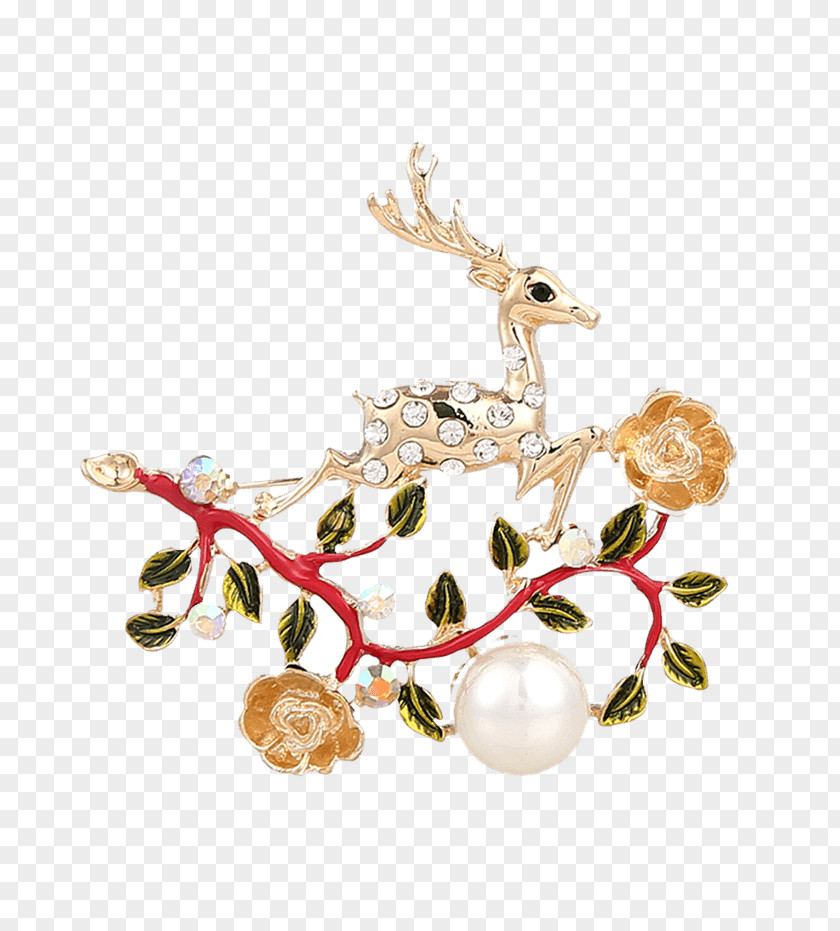 CHINESE CLOTH Brooch Jewellery Anklet Christmas Ornament Deer PNG
