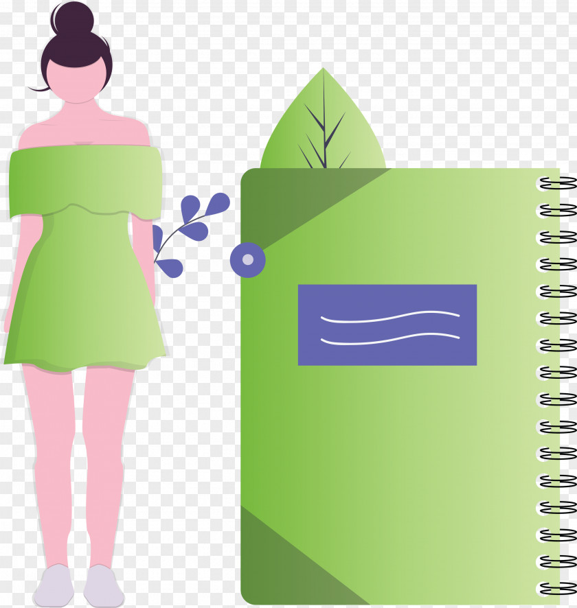 Notebook Girl PNG