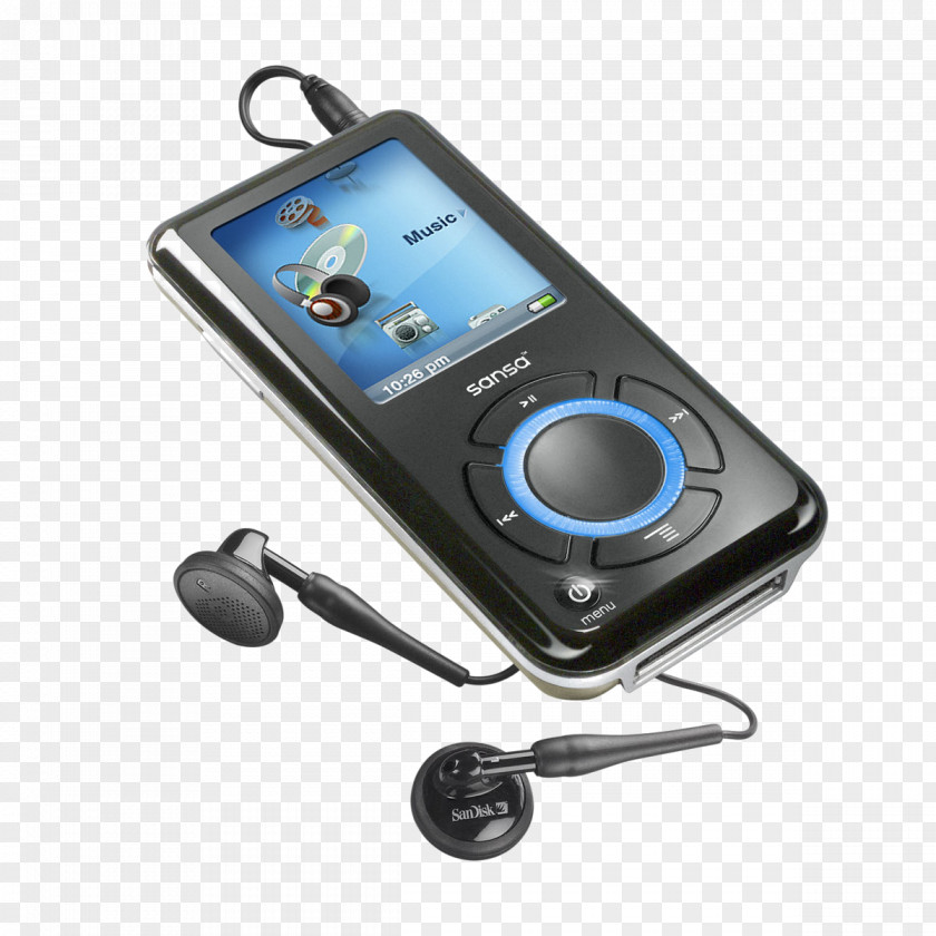 Plyer SanDisk Sansa E260 MP3 Player Portable Media PNG