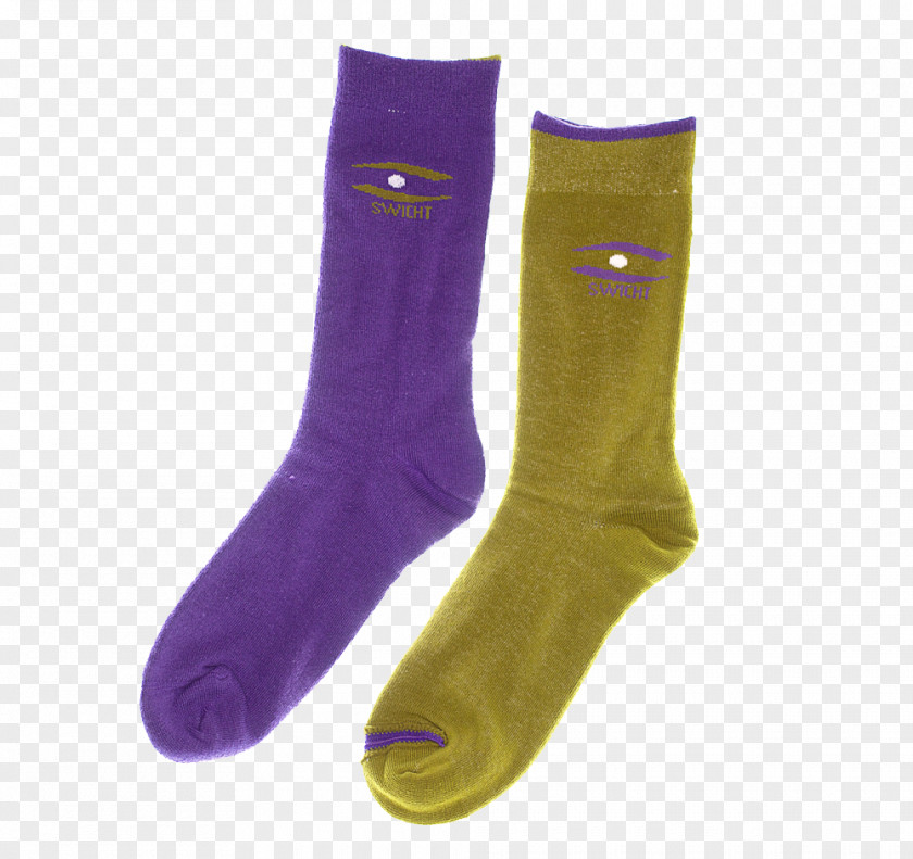 Purple And Gold Sock PNG