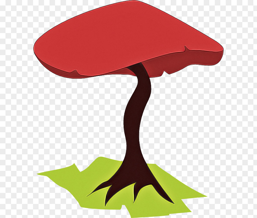 Red Table Leaf Mushroom Tree PNG