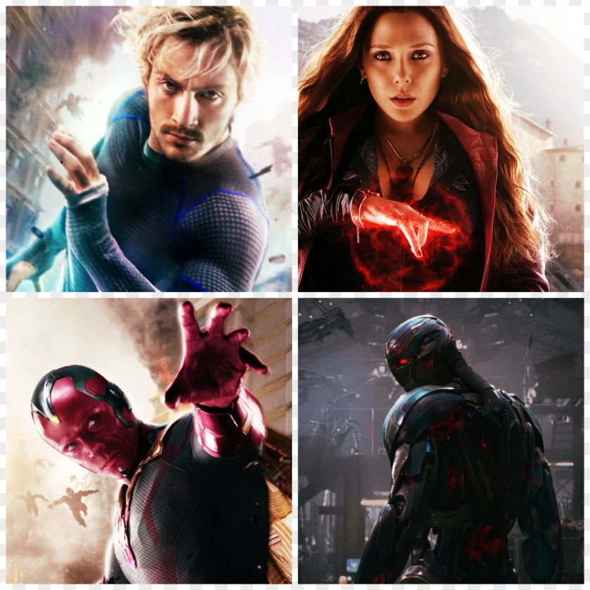 Scarlet Witch Elizabeth Olsen Aaron Taylor-Johnson Wanda Maximoff Quicksilver Vision PNG