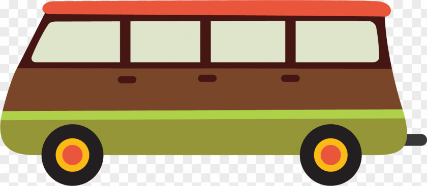 Colorful Cartoon Bus PNG