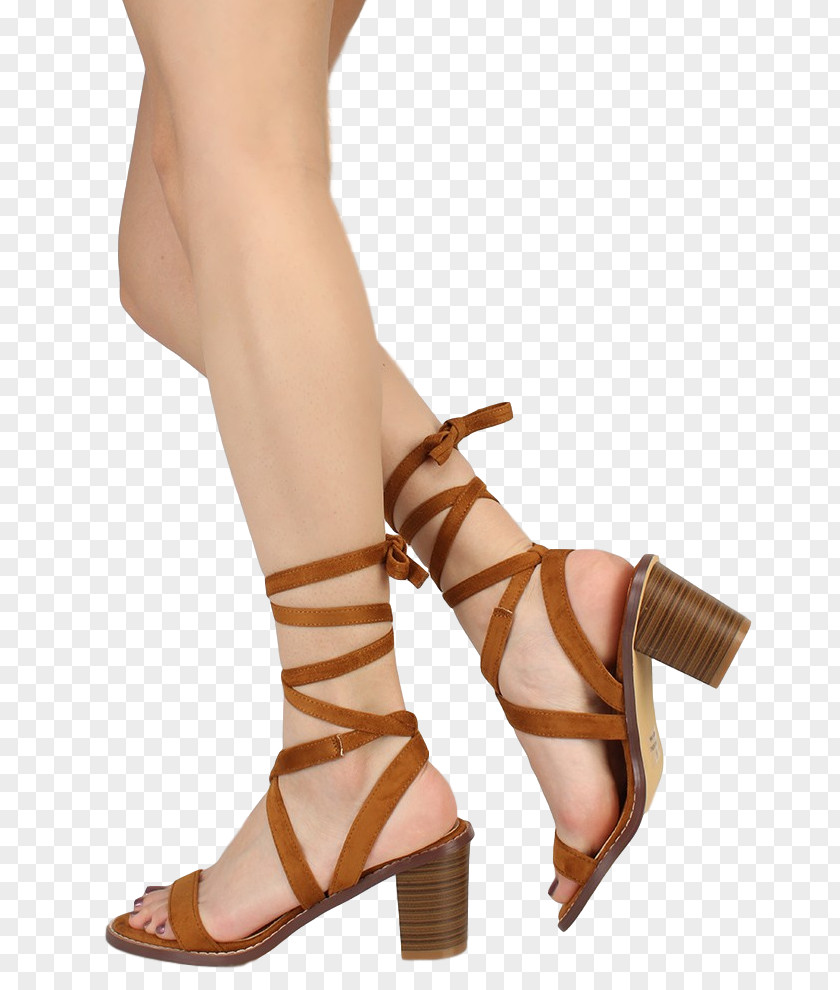 Fashionable Shoes High-heeled Shoe Calf Sandal Fringe PNG
