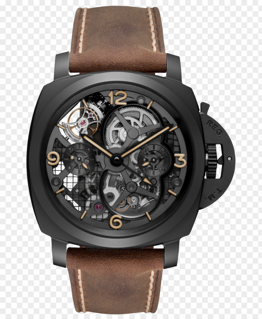 Round Material Panerai Tourbillon Watch Radiomir Rolex PNG