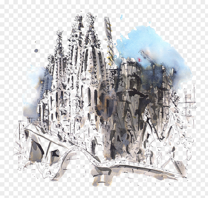 Sagrada Familia Família Drawing Illustrator Painting PNG