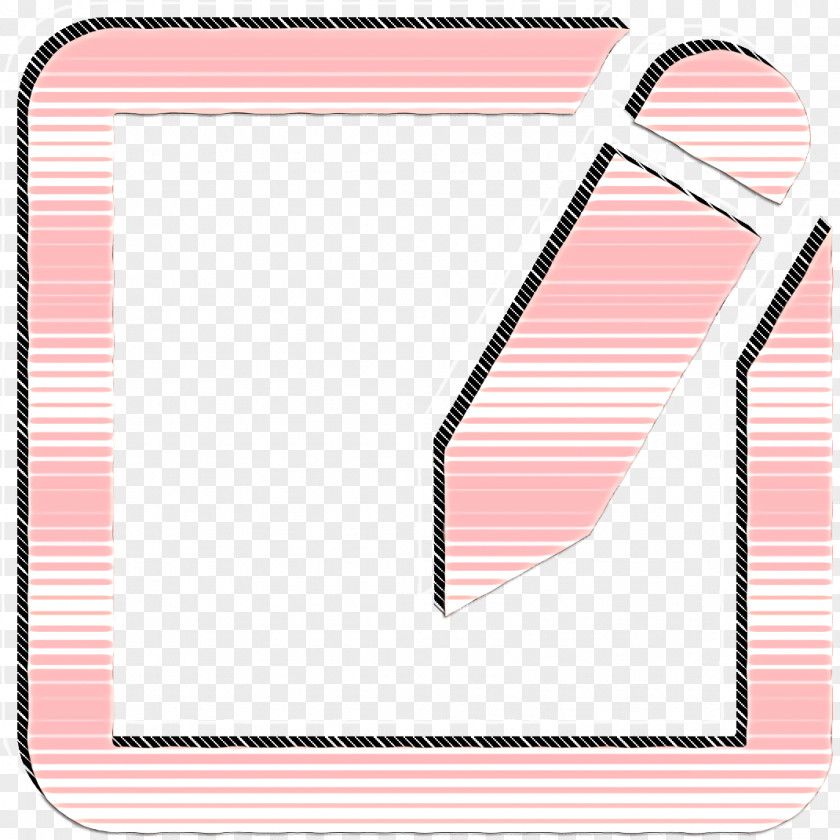 Scholastics Icon Interface Note Paper Square And A Pencil PNG