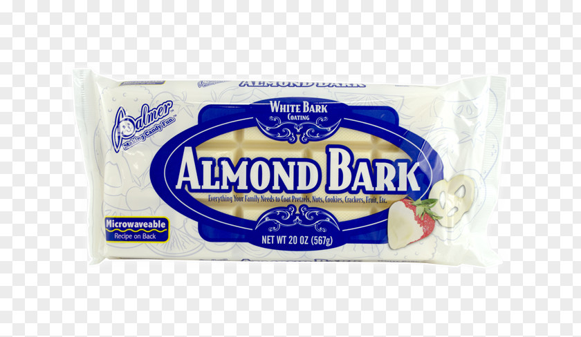 Chocolate Almond White Bark Flavor Candy PNG