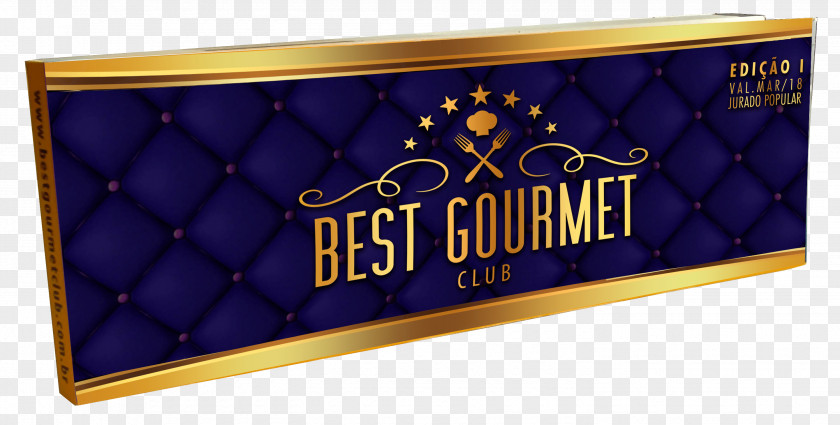 Gourmet Club Cobalt Blue Brand Font PNG