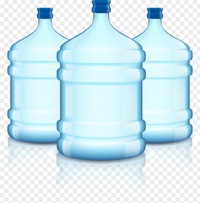 Pure Water Bucket Bottled Bottle PNG