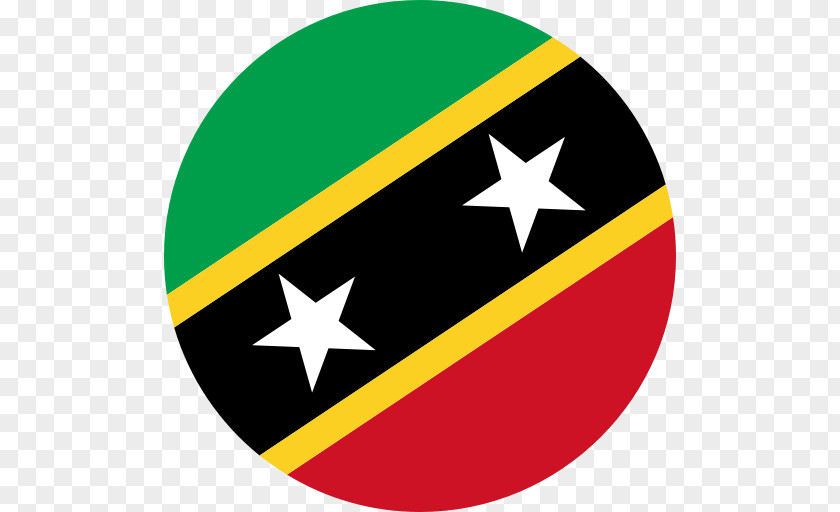 Saint Kitts And Nevis Flag. PNG