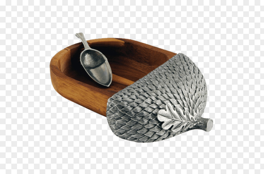 Silver Nut Acorn Bowl Glass PNG