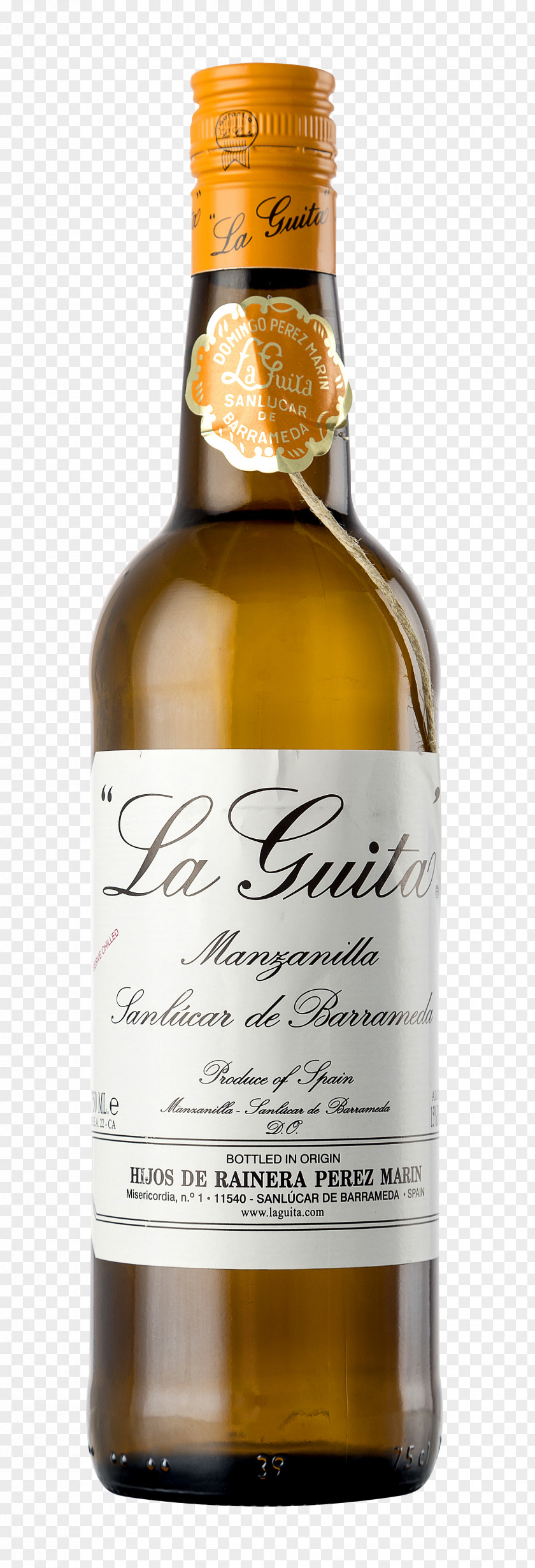 Wine La Guita Liqueur Manzanilla Dessert PNG