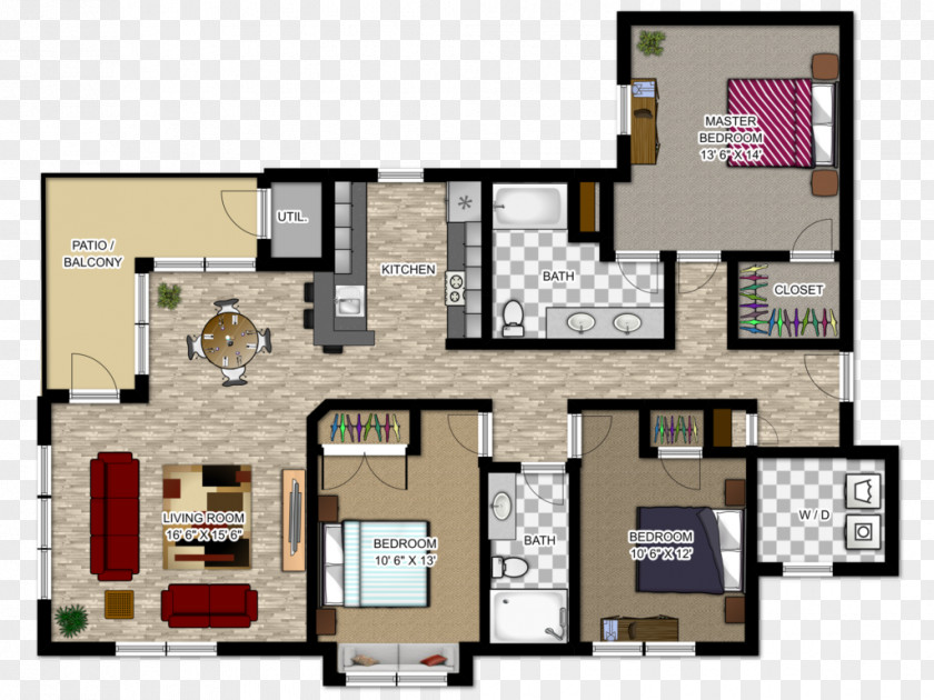 House Floor Plan Baton Rouge PNG