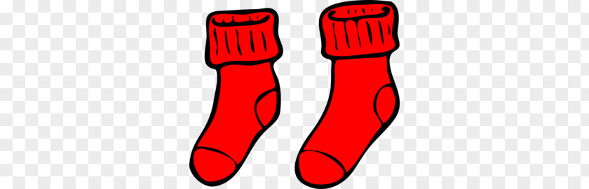 Red Cliparts Sock Free Content Slipper Clip Art PNG