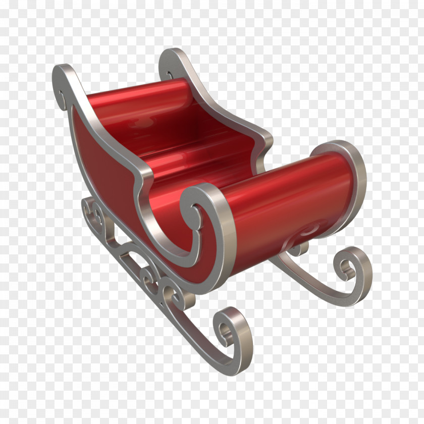 Santa Claus Reindeer Sled Christmas Day Image PNG