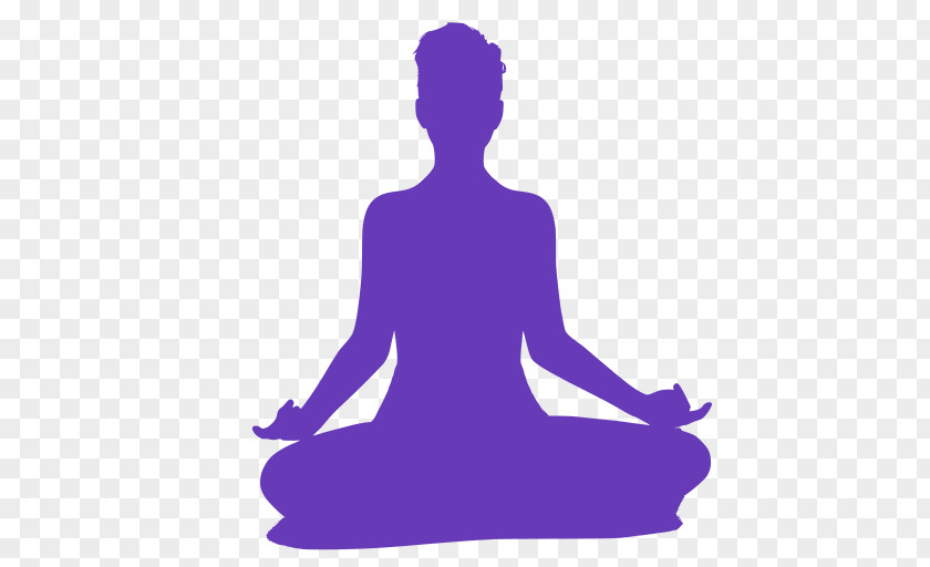 Kneeling Silhouette Yoga Background PNG
