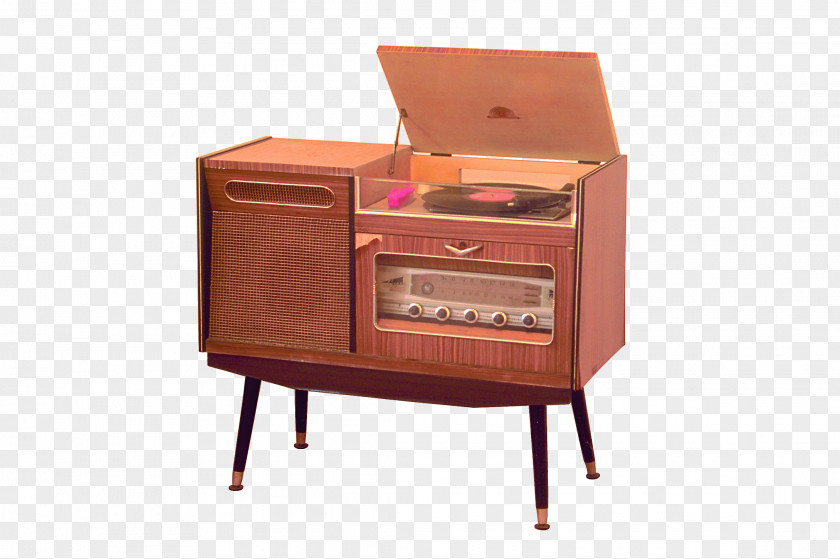 Hand-painted Vintage Radio Graphic Design PNG