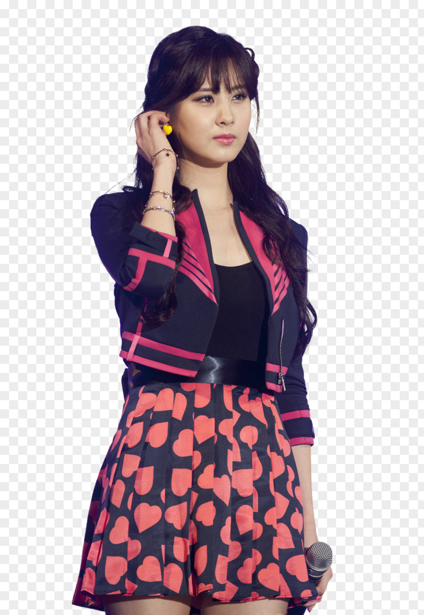 Model Seohyun Tartan Fashion Sleeve PNG