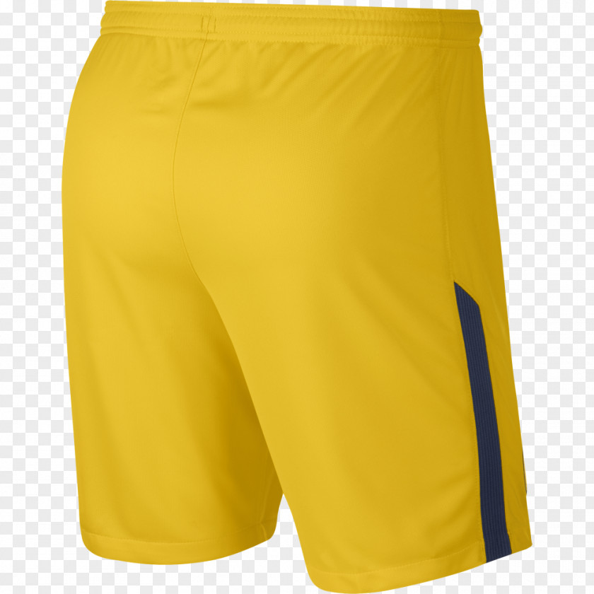 Nike Paris Saint-Germain F.C. Shorts Yellow Trunks PNG