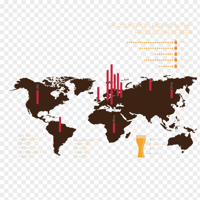Vector Map Information Table Globe World Wall Decal PNG