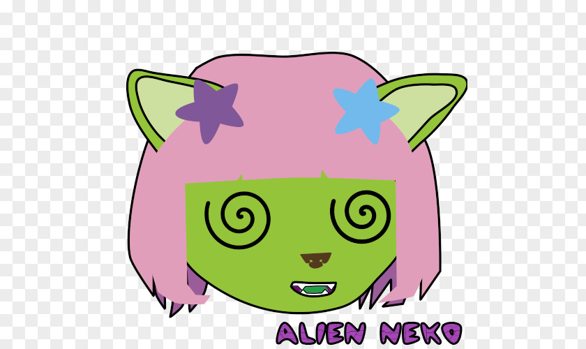 Alien Emoji Snout Line Art Cartoon Clip PNG
