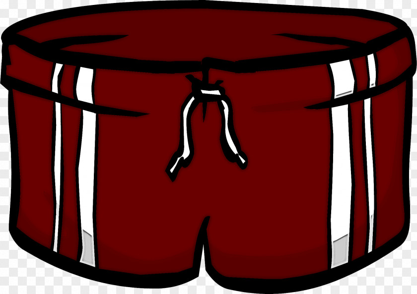 Red Swim Brief Trunks PNG