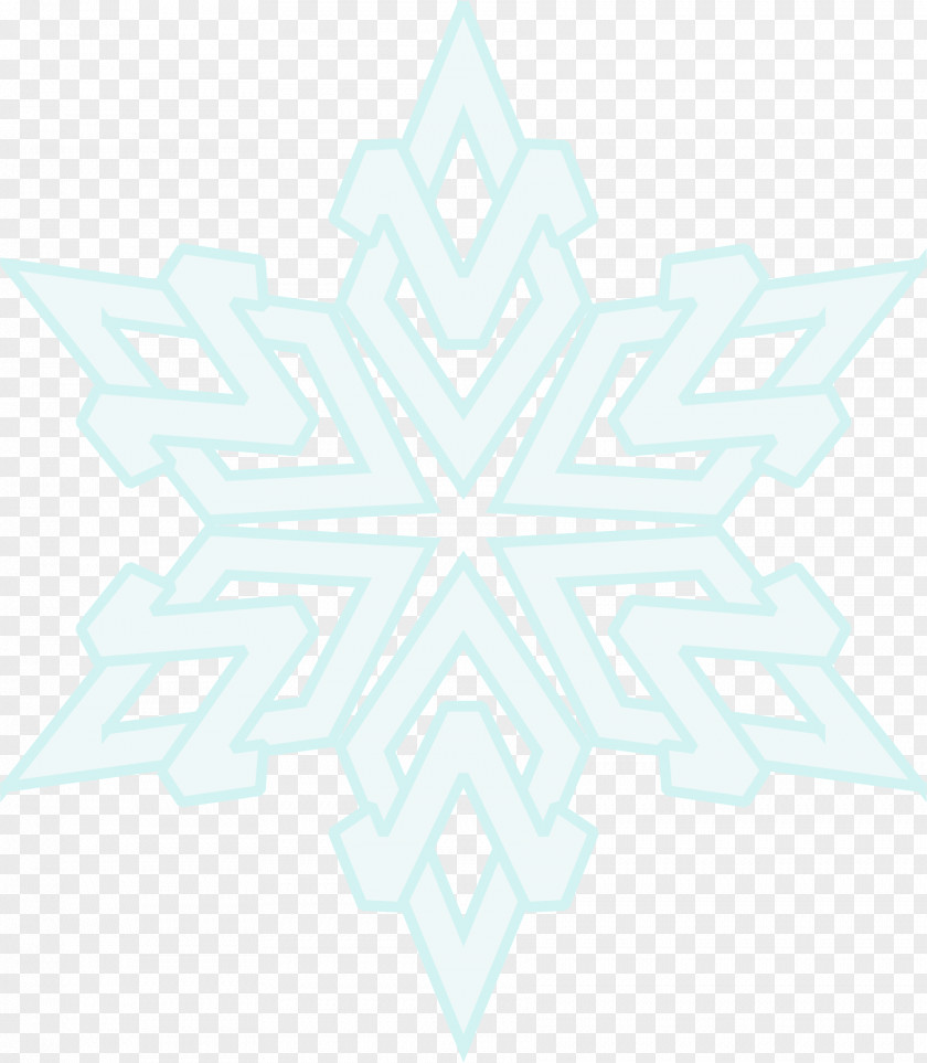 Snowflakes Line Symmetry Point Pattern PNG