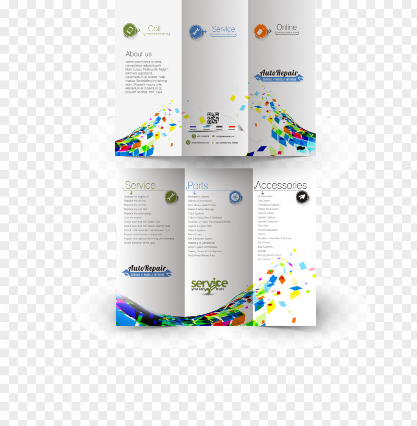 Trifold Design Vector Material Brochure Template Flyer PNG
