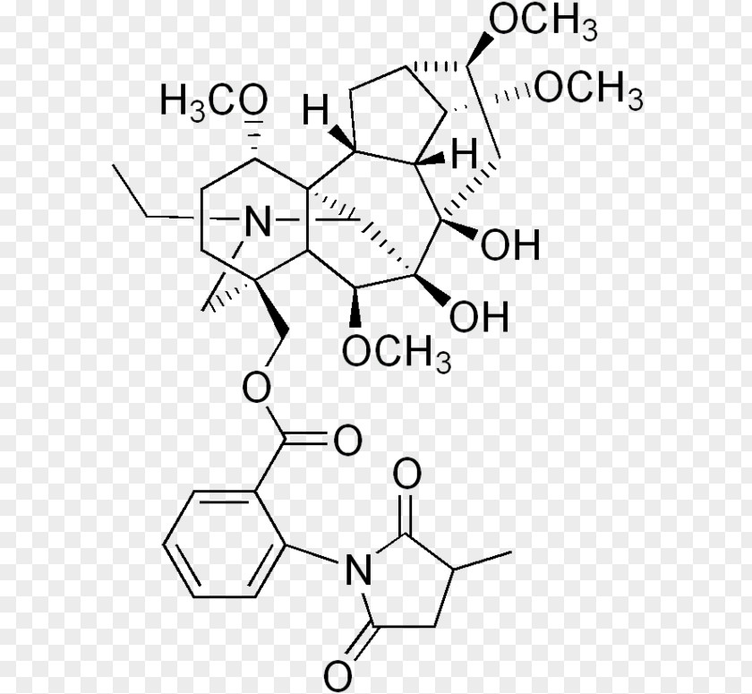Uncaria Methyllycaconitine Alkaloid Molecule Candle Larkspur Chemical Compound PNG