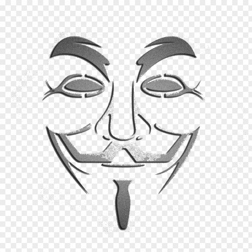 Abstract Face Mask Guy Fawkes Anonymous Ornament Wallpaper PNG