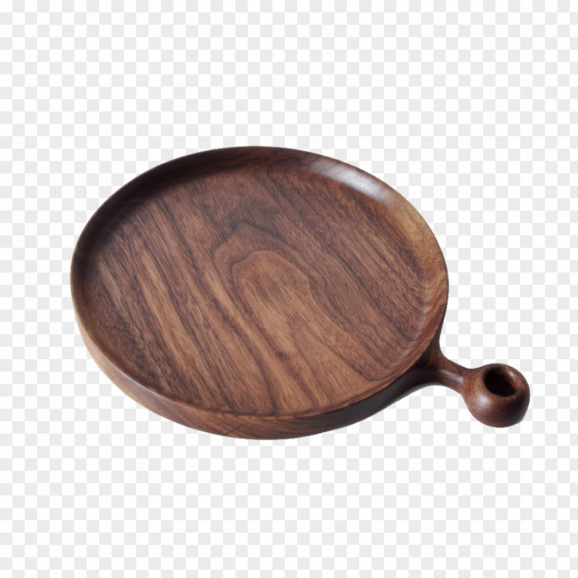 Black Walnut Pizza Plate Eastern Wood Material PNG