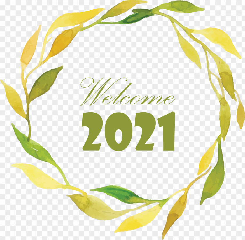 Happy New Year 2021 Welcome Hello PNG
