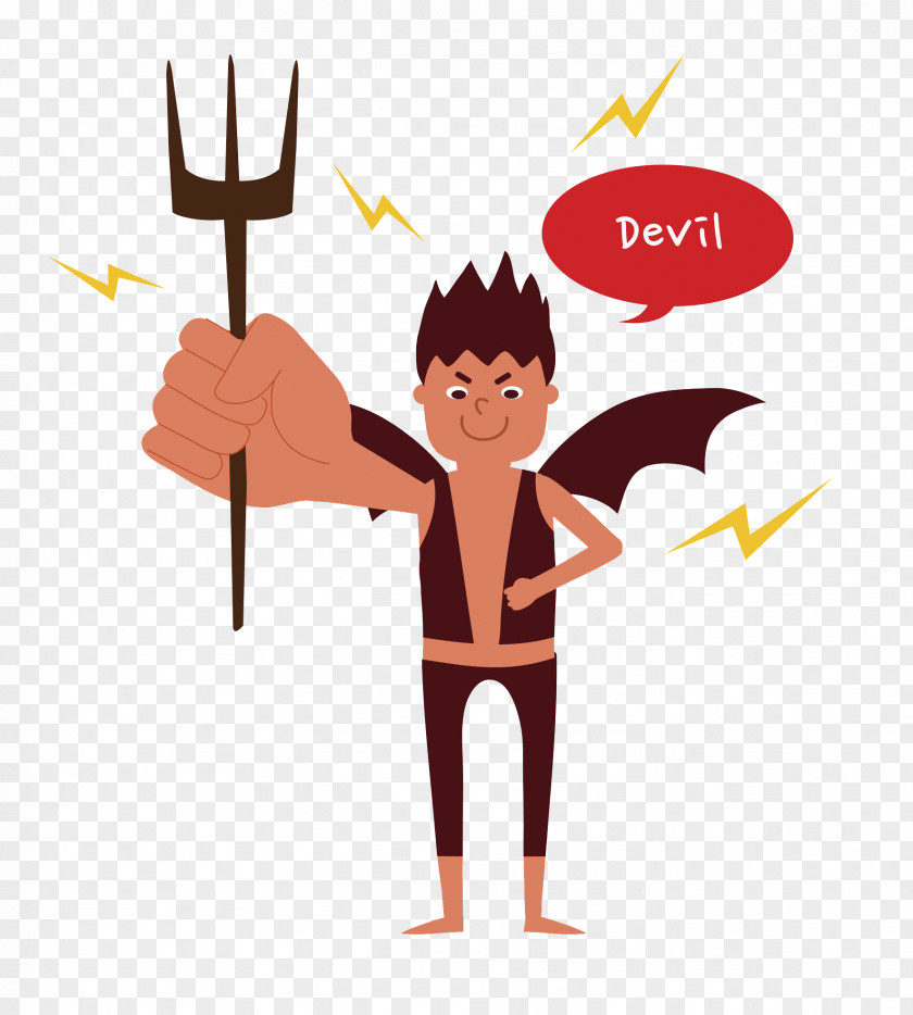 Man Demon Devil Cartoon Illustration PNG