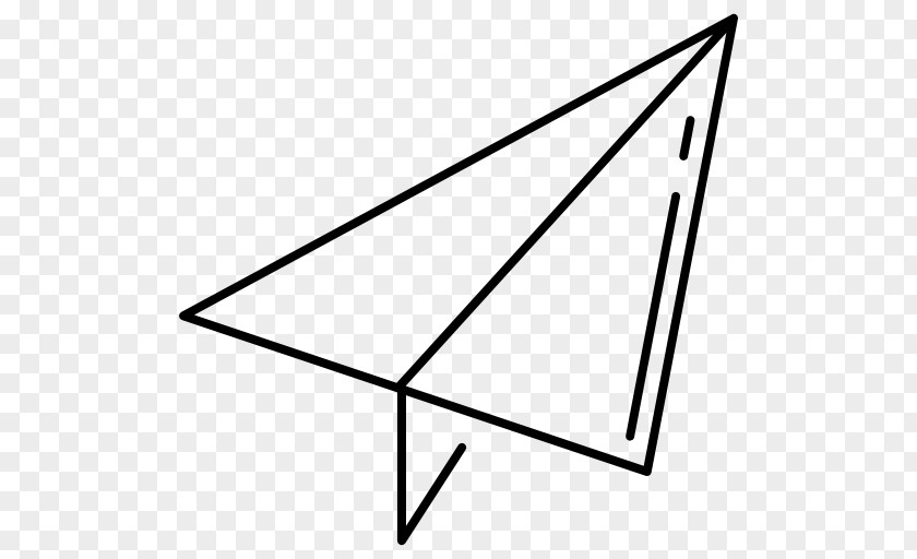 Paper Plane Triangle Point Line Art PNG