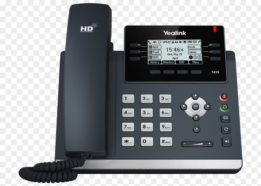 Sip Yealink SIP-T41S VoIP Phone Session Initiation Protocol Voice Over IP Telephone PNG