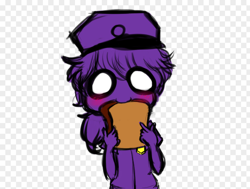 Toast Five Nights At Freddy's: Sister Location Bread Purple Man PNG