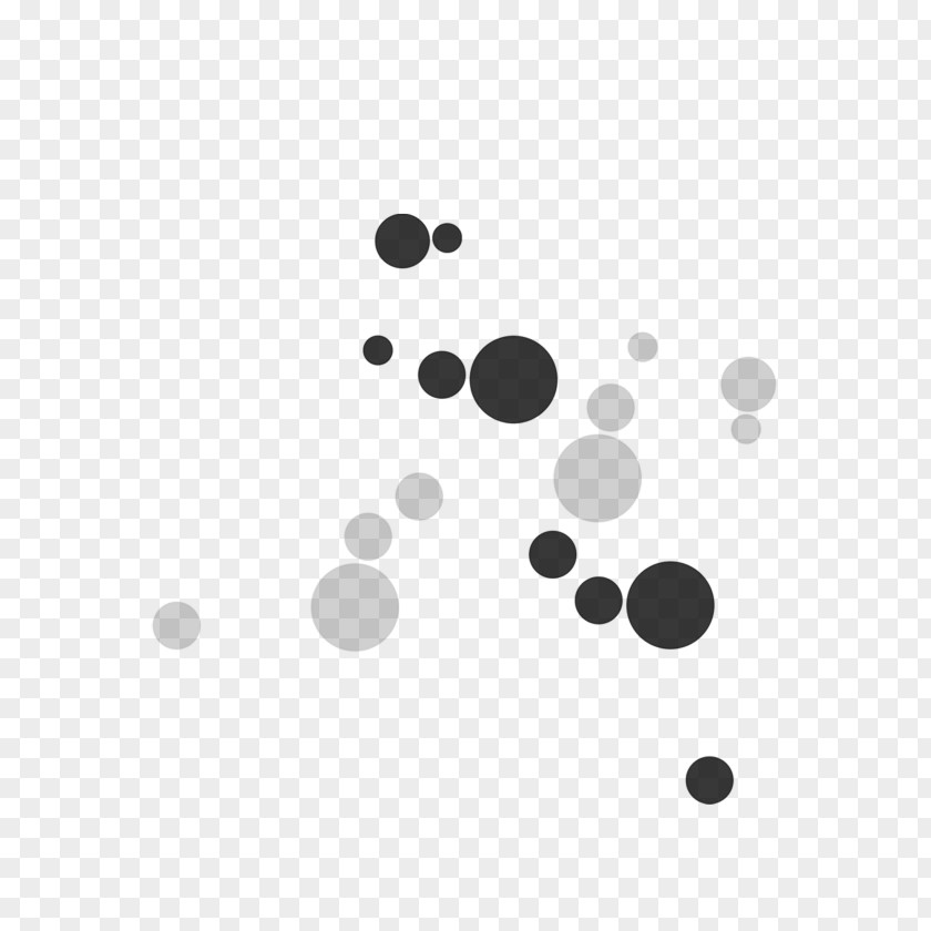 Black Bubbles Floating Free And White PNG
