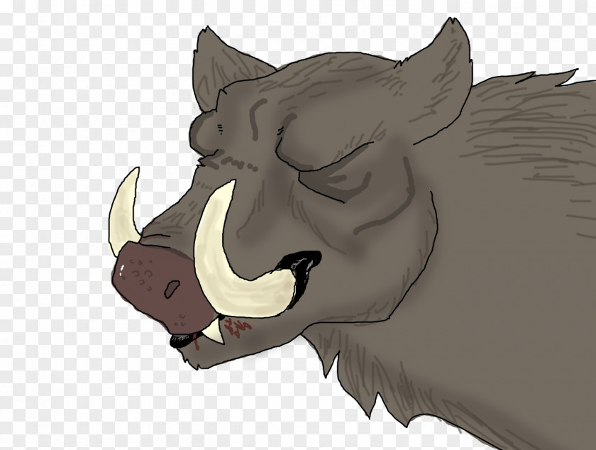 Boar Wild Head Cheese Drawing Cattle Mammal PNG