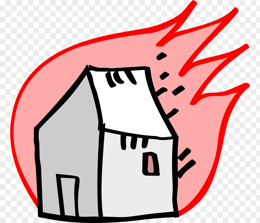 Burning House Clip Art PNG