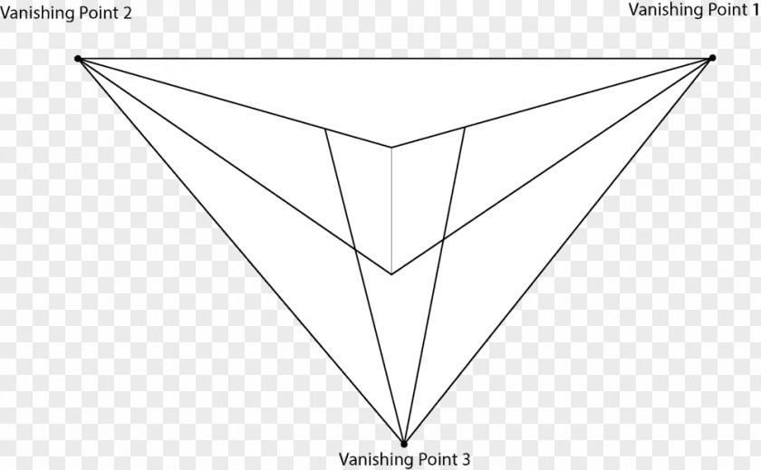M Product DesignVanishing Point Perspective Drawing Triangle Black & White PNG