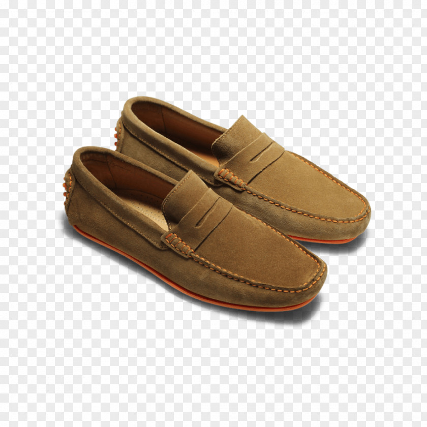 Mocassin Slip-on Shoe Suede Leather Tassel PNG