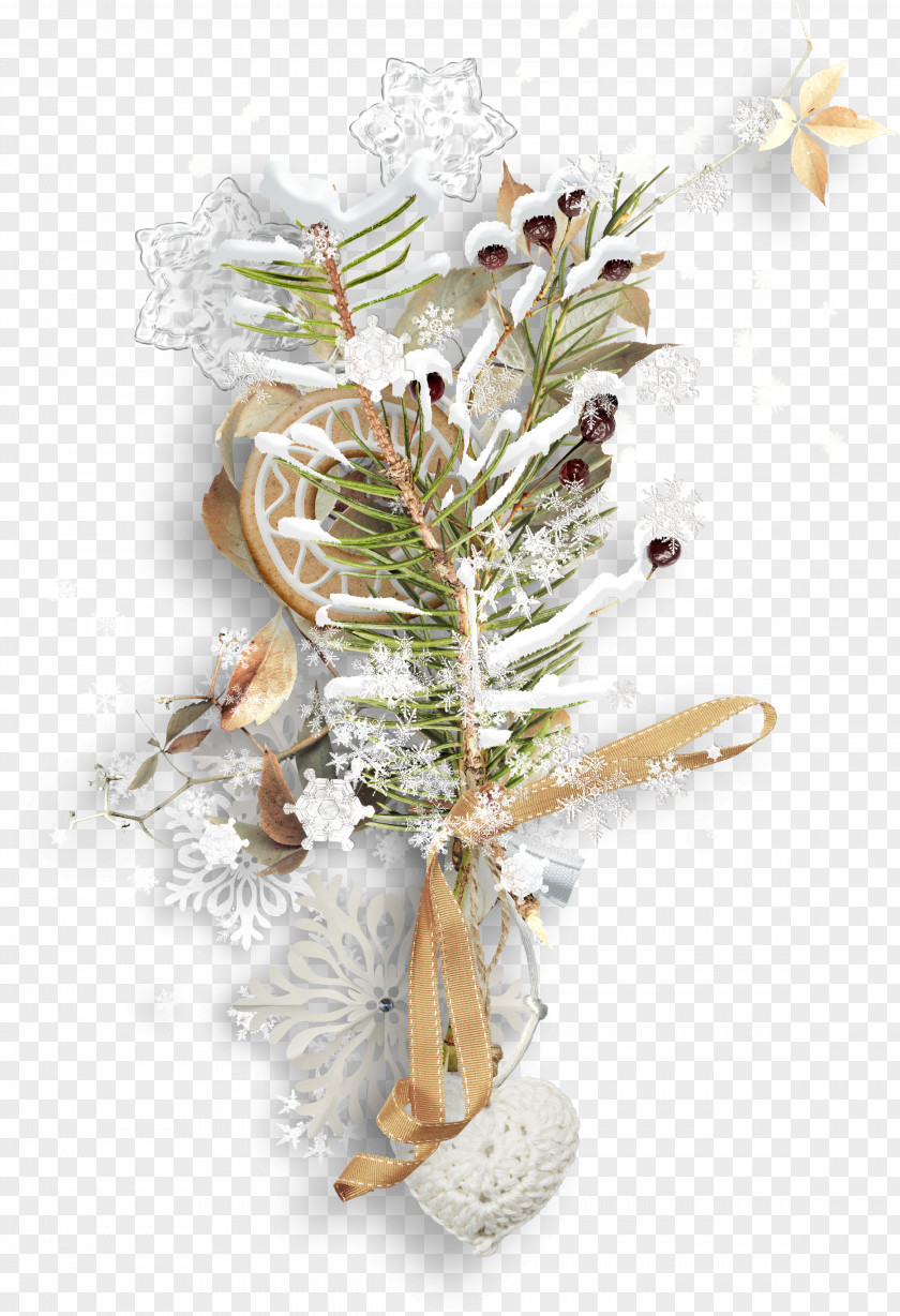 Snowflake Christmas Tree Branches Biscuits Ornament Branch PNG