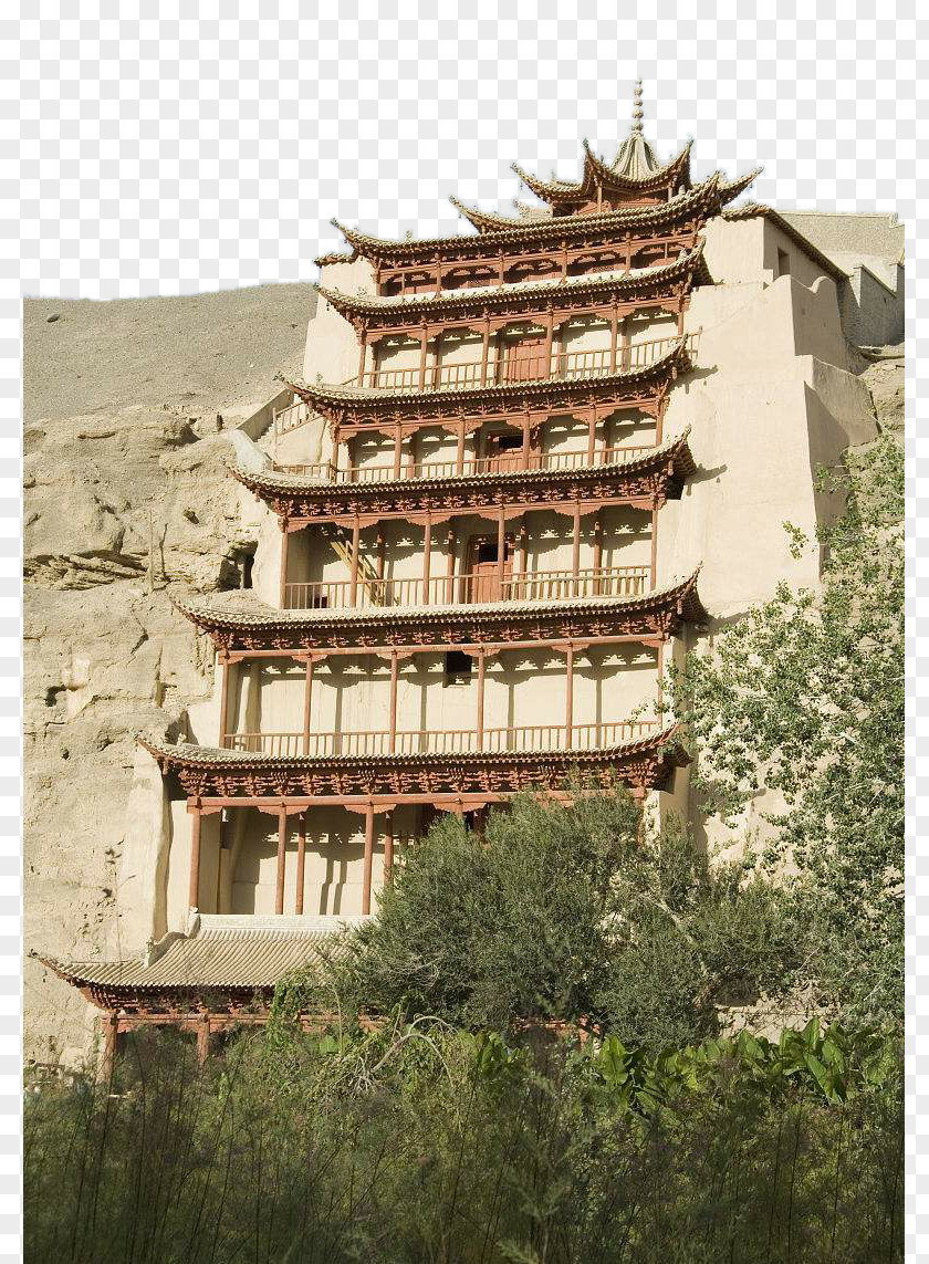 The Appearance Of Dunhuang ThousandBuddha Cave In Mogao Caves Longmen Grottoes Thousand-Buddha Yungang Thousand Buddha PNG