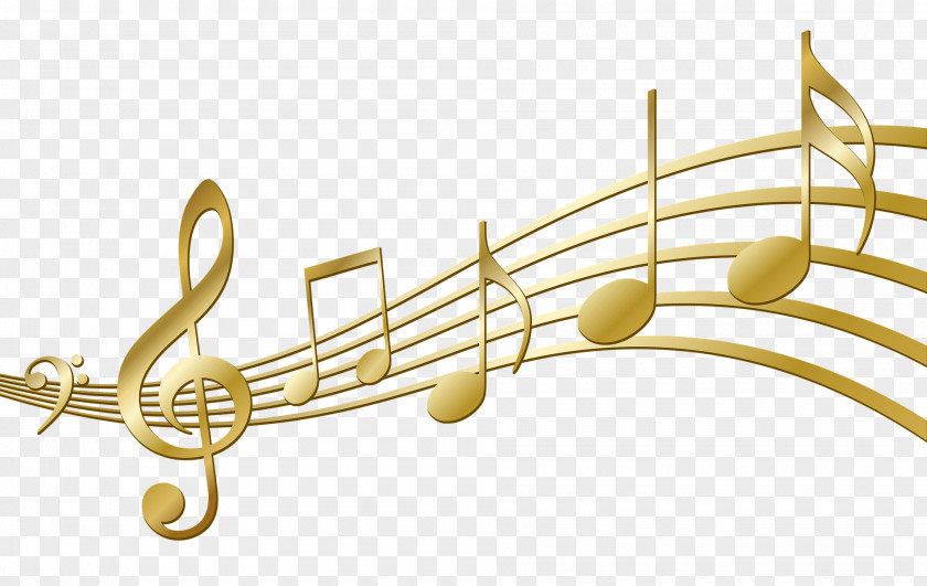Trumpet And Saxophone Musical Note Staff Clip Art PNG