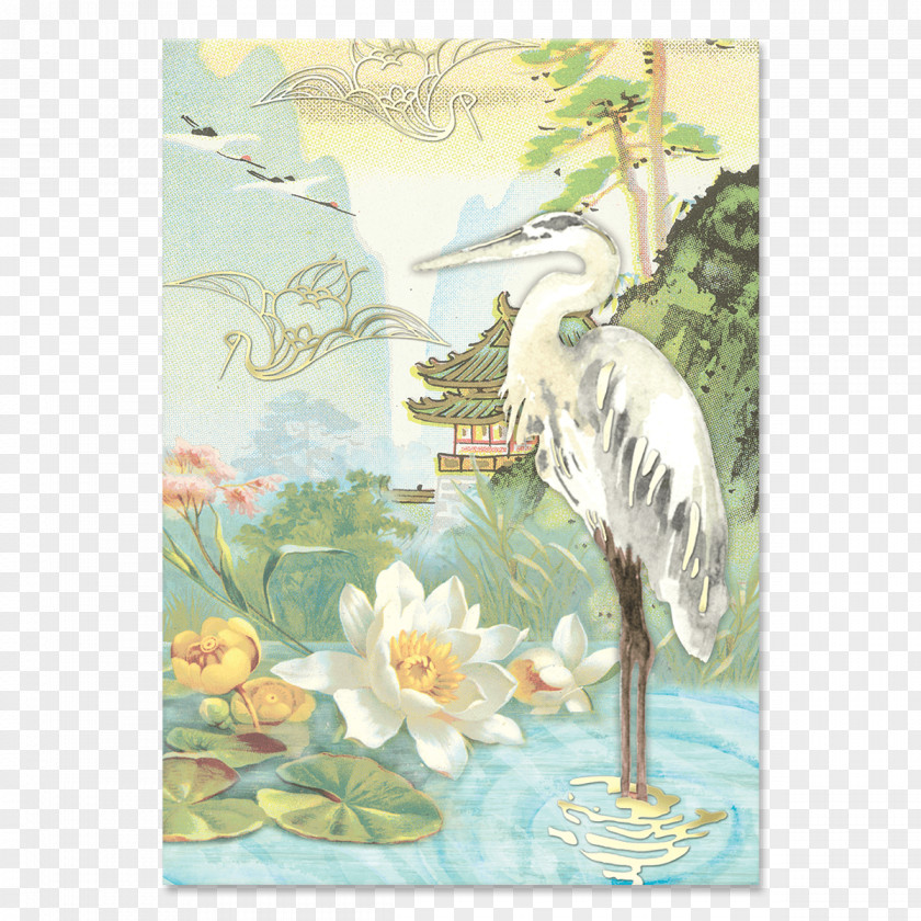 Bird Water Sewing Stork Notebook PNG