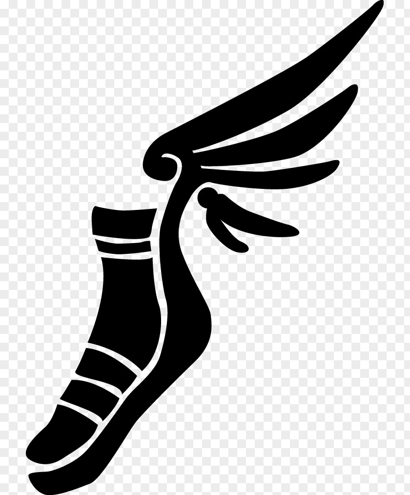 Hermes Symbol Greek God Talaria Winged Helmet Sandal Shoe PNG