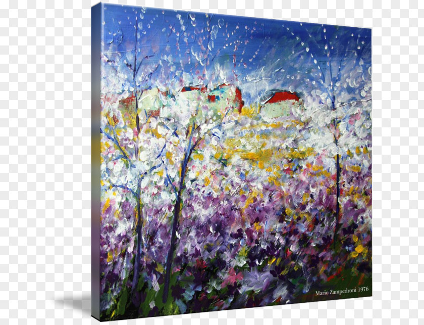 Painting Blossom Acrylic Paint Modern Art PNG