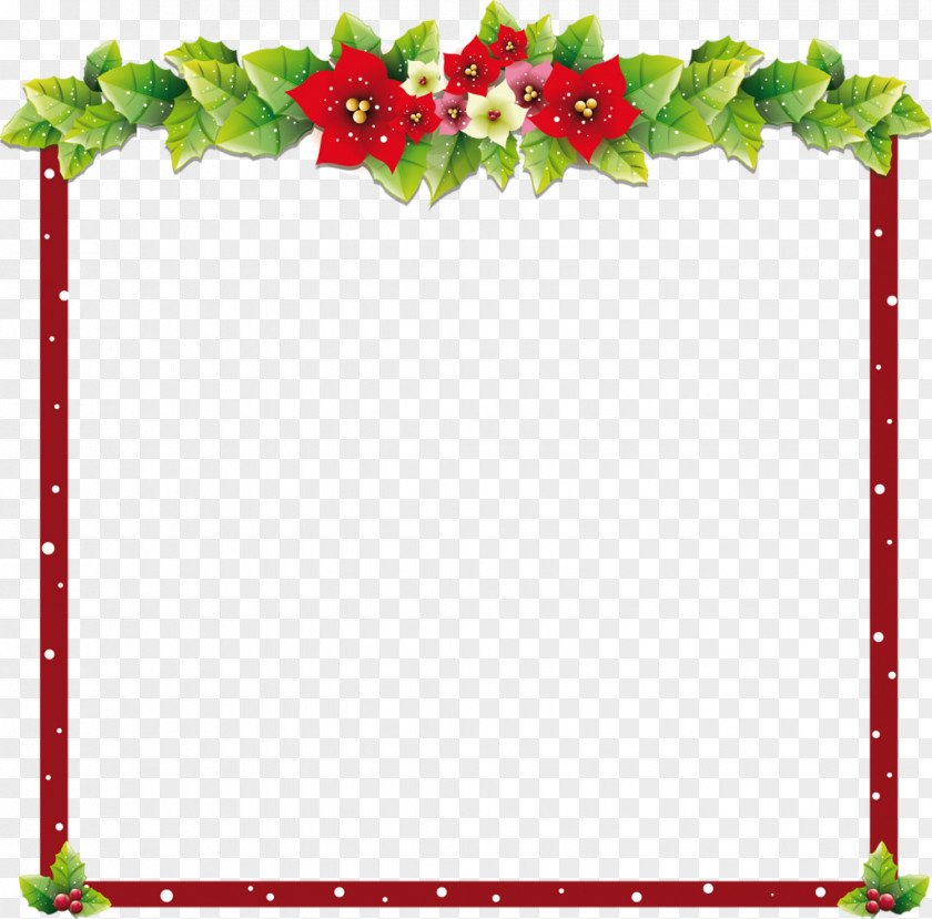 Simple Frame Christmas Ornament Santa Claus Clip Art PNG